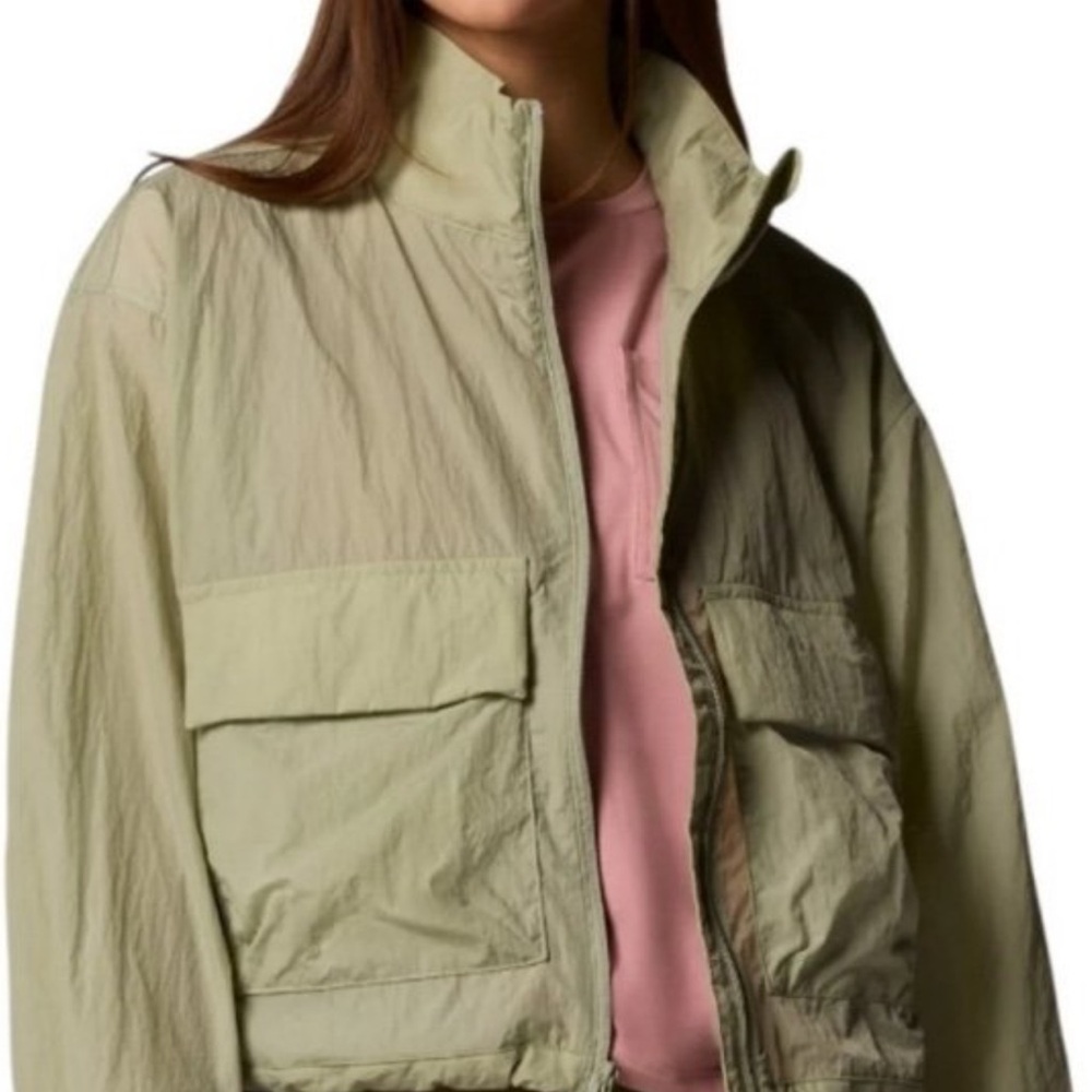 Columbia Women's paracutie cropped cargo windbreaker jacket XL